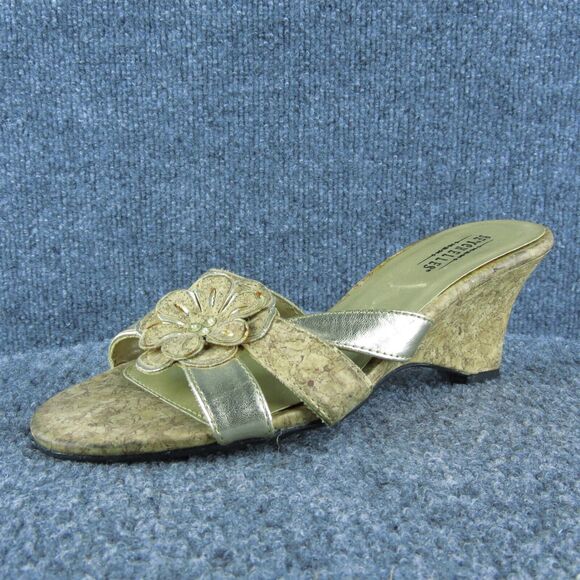 Seychelles‎ Cork Women Slide Sandal Shoes Size 6 Medium Brown Synthetic - Picture 1 of 10
